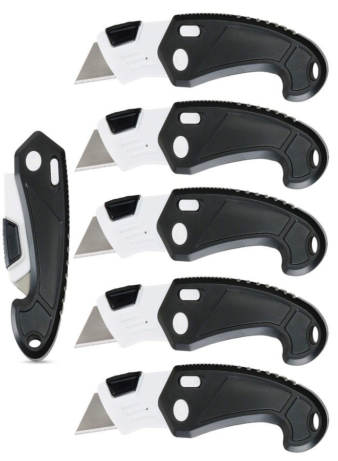 VIP Home Essentials Lightweight Strong ABS Plastic Folding Utility Box Cutter (6 Pack) - Image 1