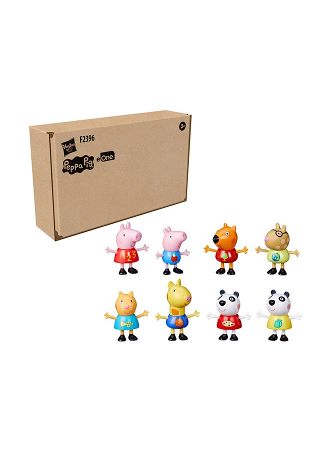 Peppa Pig لعبة مجموعة 8 قطع تتضمن جورج ، بيجي ، باندا ، حلوى ، قطة وأكثر ، حصرية للأعمار 3 فما فوق  - Image 2