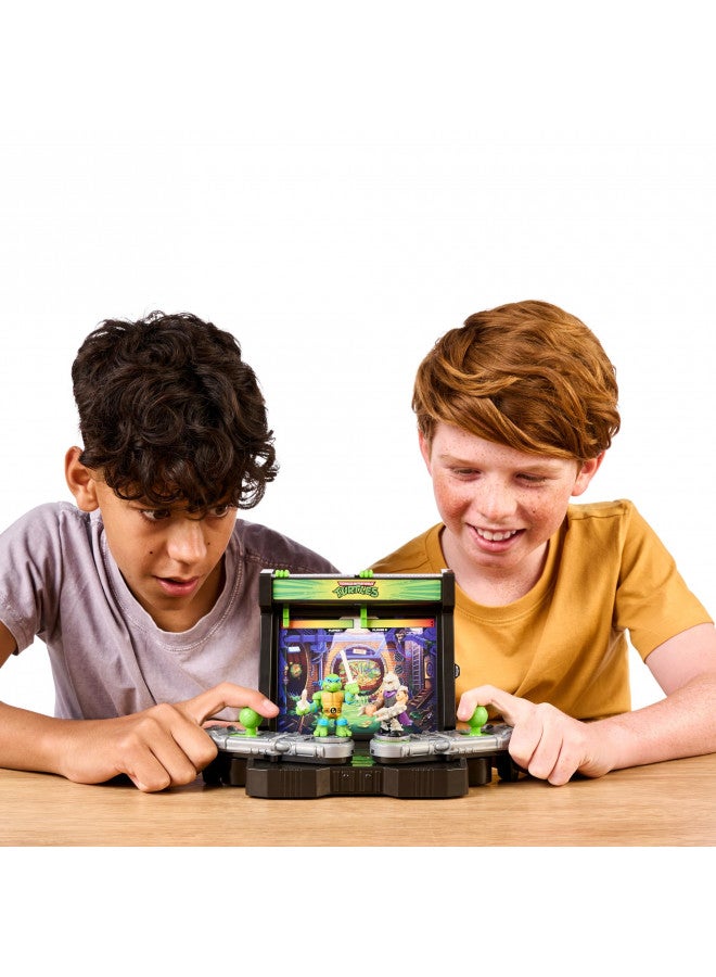 AKEDO Legends of Akedo Teenage Mutant Ninja Turtles Battle Arena with 35+ Battle Sound Effects and 2 Exclusive Battling Mini Warriors - Leonardo and Shredder - Image 5