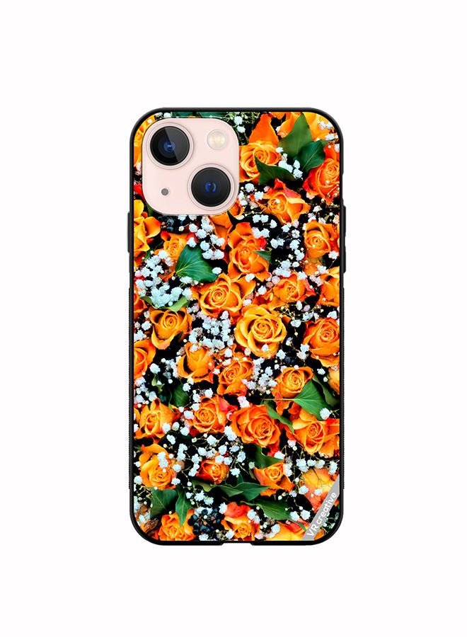 VR CREATIVE Protective Case Cover For Apple iPhone 13 mini Real Flower Design Multicolour - Image 1