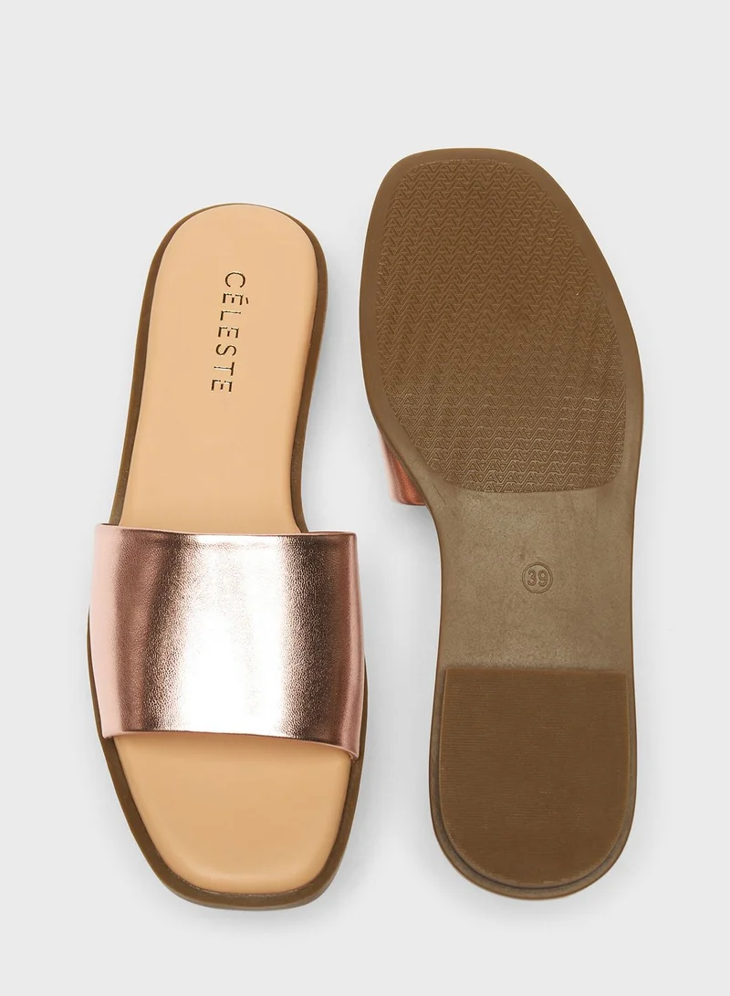 Celeste Single Strap Flat Sandals