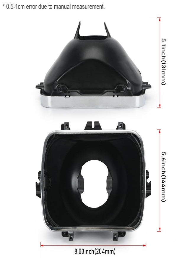 FQRANBO 42437 Headlight Bucket Kit, 5X7 Headlamp Bracket Mounting Kit Compatible with Chevrolet Express GMC Savana 1500 2500 3500 Safari Yukon Topkick Chevy Exprress 4500 K10 K20 K30 (2 Pack) - Image 2