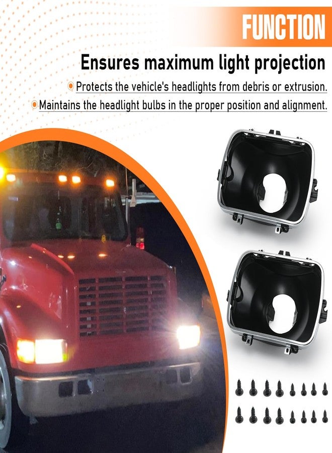 FQRANBO 42437 Headlight Bucket Kit, 5X7 Headlamp Bracket Mounting Kit Compatible with Chevrolet Express GMC Savana 1500 2500 3500 Safari Yukon Topkick Chevy Exprress 4500 K10 K20 K30 (2 Pack) - Image 4