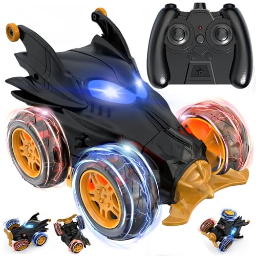 Motivekit Remote Control Car for Boys 360 Rotates and Flips 4WD Remote RC Stunt Cars for Kids 24GHz RC Car with LED Lights Birthday Gift for Boy 3 4 5 6 7 8 9 13 Year Old - Image 1