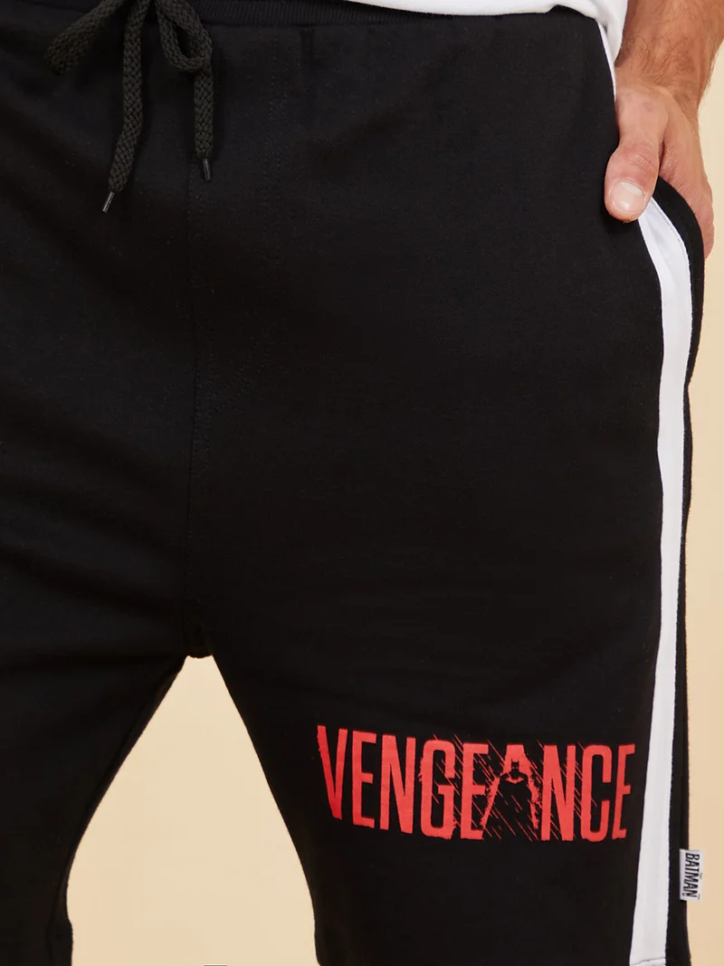 Styli Batman Vengeance Placement Print Regular Fit Shorts