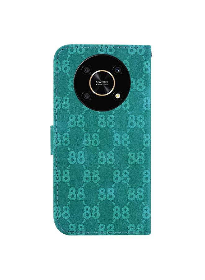 اس-توب جراب لهاتف Honor X9 / X9 5G، جراب هاتف جلدي منقوش مزدوج على شكل 8 - Image 3