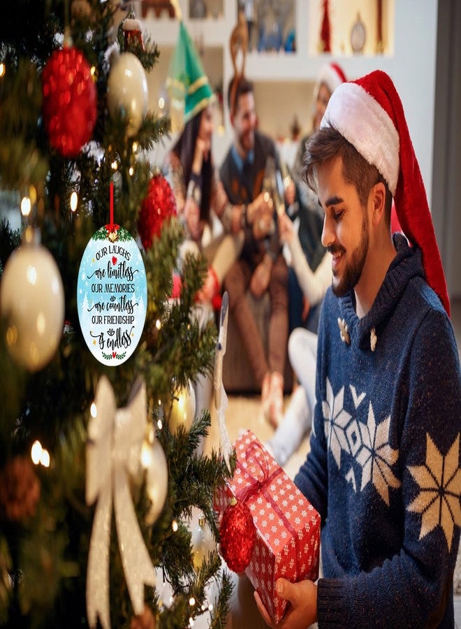 وا هوم زينة عيد الميلاد من WaaHome: صداقتنا لا تنتهي، هدايا للصديقات، زينة شجرة عيد الميلاد للصديقات، هدايا للصديقات من النساء - Image 4