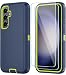 ONOLA Phone Case for Samsung Galaxy S23 FE Case with HD Screen Protector Heavy Duty Shockproof Dropproof 3Layer Cover Phone Case for Galaxy S23 FE 64 Bluegreen - Image 2