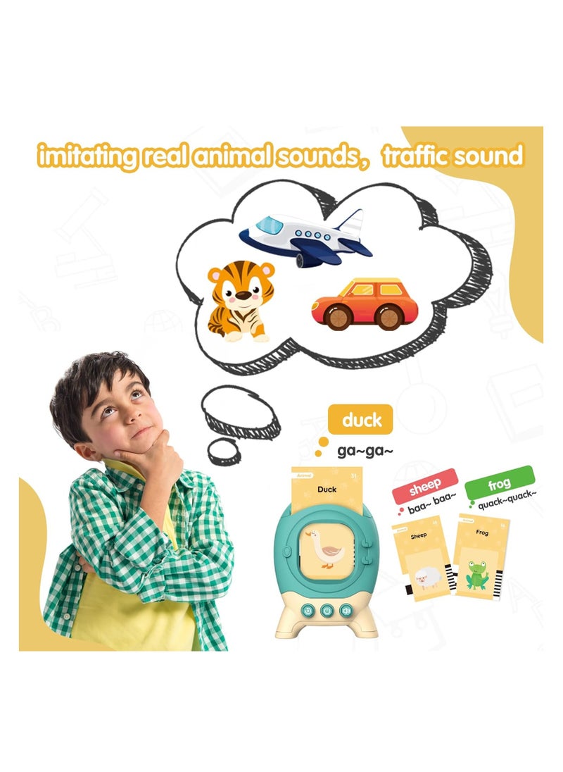 Talking Flash Cards for Toddler Interactive Toy - Sensory Toy for Autistic Children Learning Toys for Toddler Speech Therapy Toys Preschool Kids Thanksgiving Day Xmas Present Birthday Gift 240 Words  - Image 3