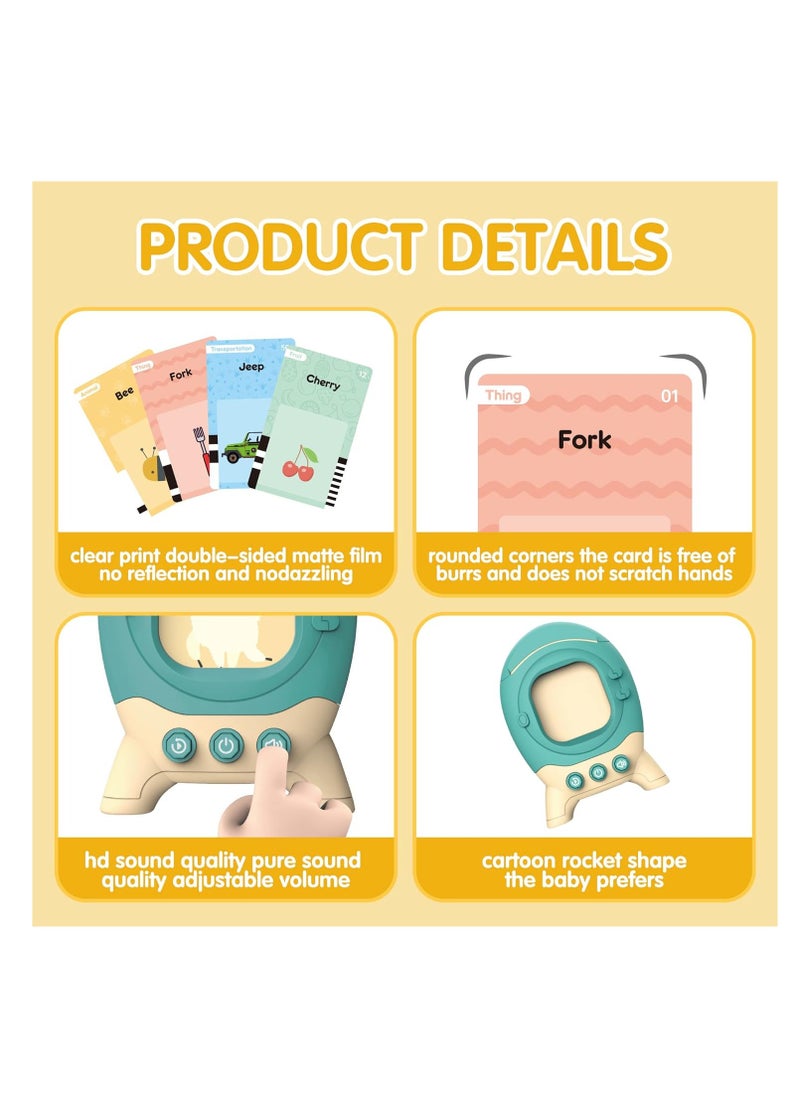 Talking Flash Cards for Toddler Interactive Toy - Sensory Toy for Autistic Children Learning Toys for Toddler Speech Therapy Toys Preschool Kids Thanksgiving Day Xmas Present Birthday Gift 240 Words  - Image 5