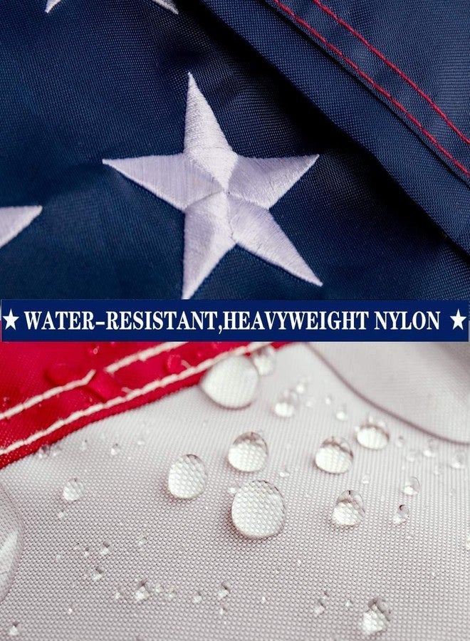 Freefy American Flag For Outside 2.5x4 Ft Pole Sleeve Banner Style-Embroidered Stars,Sewn Stripes,Water Resistant,Heavy Duty Durable New Nylon USA US Outdoor Indoor Flags (Pole NOT Included) - Image 3