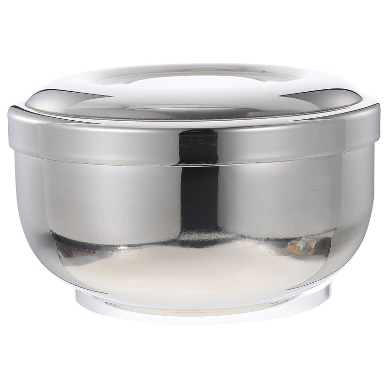 Stainless Steel Shaving Soap Bowl with Lid Sturdy Foaming Container for Wet Shave - Image 2