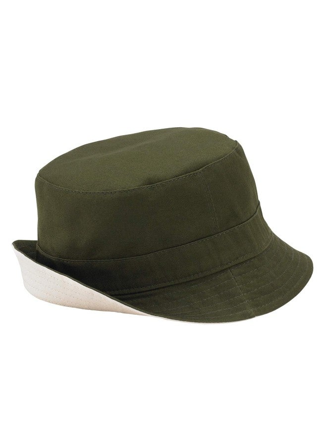 PrimeBox Unisex 100% Cotton Foldable Bucket Beach Sun Hat for Men Women Hat (Dark Green) - Image 5