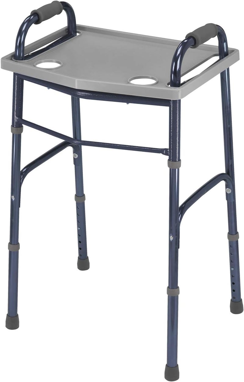 DMI DMI Walker Tray With Cup Holders Walker Tray For Folding Walkers Gray - Image 5