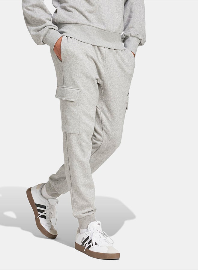 Adidas Essentials Feelcozy Fleece Cargo Joggers - Image 3