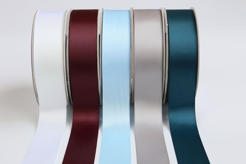 Ribbonitlux 1" Wide Double Face Satin Ribbon 25 Yards (277-Burgundy）, Set for Gift Wrapping, Party Decor, Sewing Applications, Wedding and Craft - Image 4