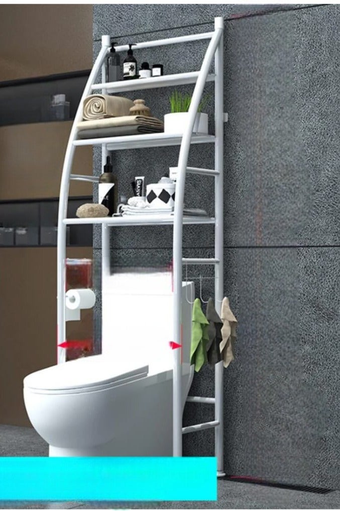3 Layers Metal Shelf Over Toilet Space Saving Storage Rack For Bathroom Cabinet Shelving Kitchen Saver Organizer