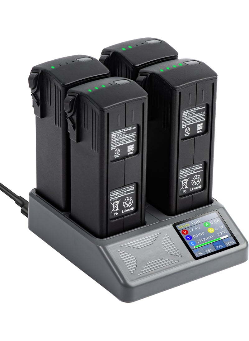 SYOSI For DJI Mavic 3 LCD Battery Charger, Multi Rapid Battery Charging Hub with Storage Charge for DJI Mavic 3 Pro/Mavic 3 Classic/Mavic 3 Cine Drone Accessories  - Image 1