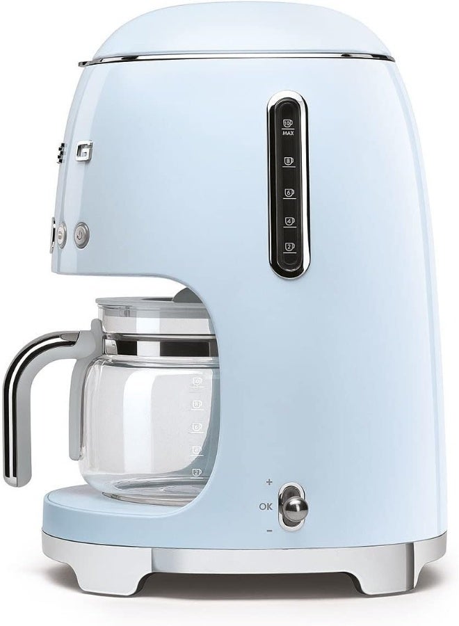سميج ماكينة صنع القهوة بالتقطير بتصميم جمالي كلاسيكي من فترة الخمسينيات 1.4 L 1050 W DCF02PBUK الباستيل الأزرق - Image 3