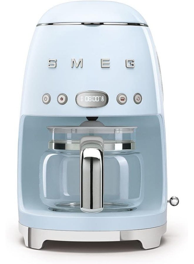 سميج ماكينة صنع القهوة بالتقطير بتصميم جمالي كلاسيكي من فترة الخمسينيات 1.4 L 1050 W DCF02PBUK الباستيل الأزرق - Image 1