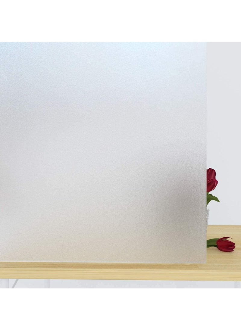RATSAW Privacy Glass Window Film 45 x 200cm Self Adhesive Frosted Opaque Window Sticker Sunlight Blocker Door Cover ​for Home Office Bathroom  - Image 1