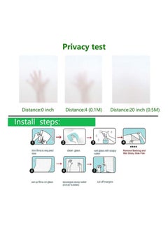 RATSAW Privacy Glass Window Film 45 x 200cm Self Adhesive Frosted Opaque Window Sticker Sunlight Blocker Door Cover ​for Home Office Bathroom  - Image 2