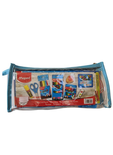 Maped All In One School  Stationery Value Pack (Set  of 7)Assorted Colors