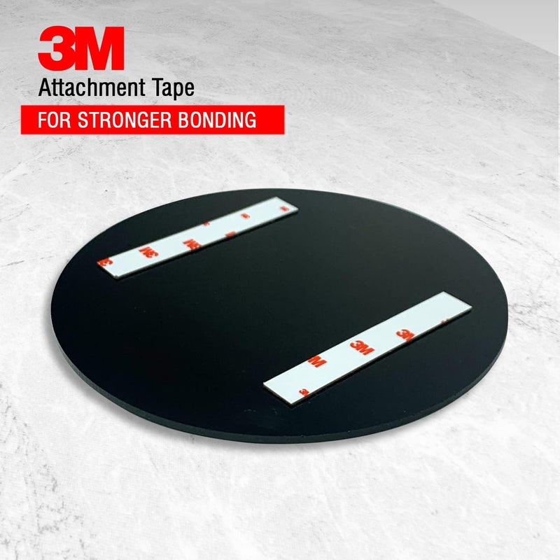 BerryBox Premium Push & Pull Black Gold Round Door Signage Self-Adhesive Sign for Business Stores Cafes Shops Hospital School Office Hotel Restaurant - Image 4