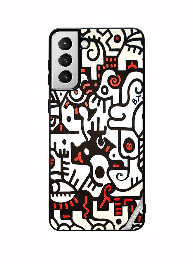 VR CREATIVE Protective Case Cover For Samsung Galaxy S22 Plus 5G Bta Abstract Design Multicolour - Image 1