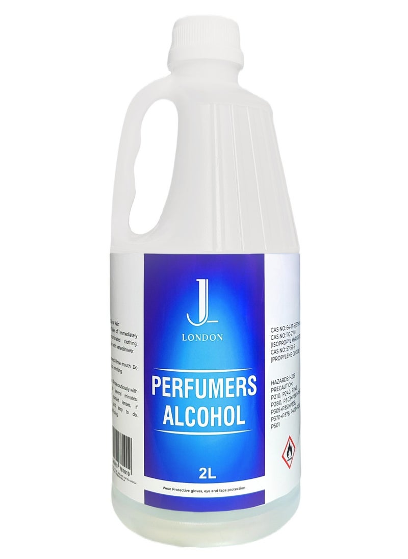 JAN LONDON Jan London's Perfumers Alcohol, Ethanol, Isopropyl Myristate, and Propylene blend empowers you to create custom scents for perfumes, aftershaves, diffusers, and room sprays 2litre  - Image 1