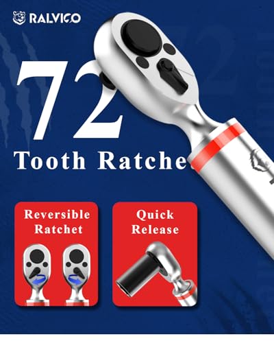 RALVICO 1/2 Digital Torque Wrench (12.54-250.7 Ft. Lb/ 17-340 N.m) ±2% Accuracy Dual-Direction Adjustable Torque Wrenches Digital with Vibration, Buzzer and LED Alert for Motorcycle, Auto Repair - Image 5