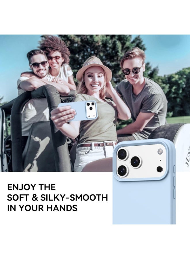 iPhone 17 Pro Max Case Liquid Silicone Shockproof Anti-Scratch Cover For iPhone 17 Pro Max with Microfiber Lining Protective Phone For iPhone 17 Pro Max - Image 3