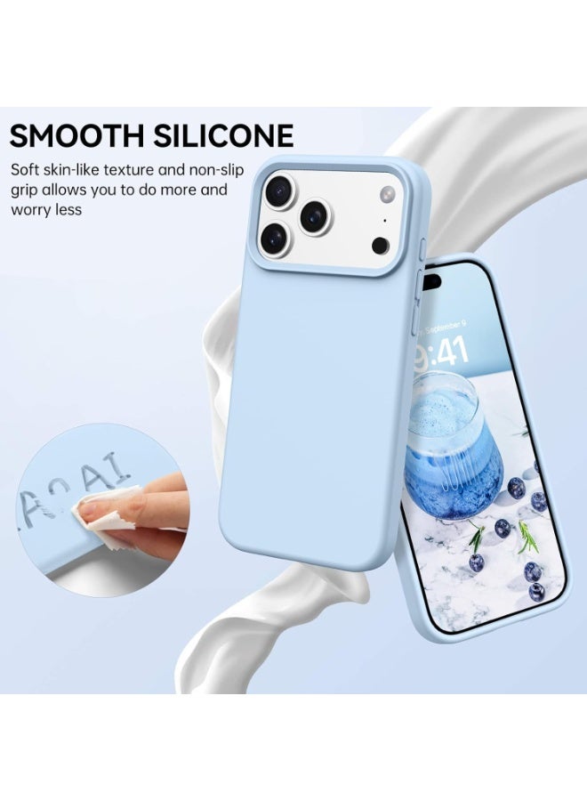 iPhone 17 Pro Max Case Liquid Silicone Shockproof Anti-Scratch Cover For iPhone 17 Pro Max with Microfiber Lining Protective Phone For iPhone 17 Pro Max - Image 4