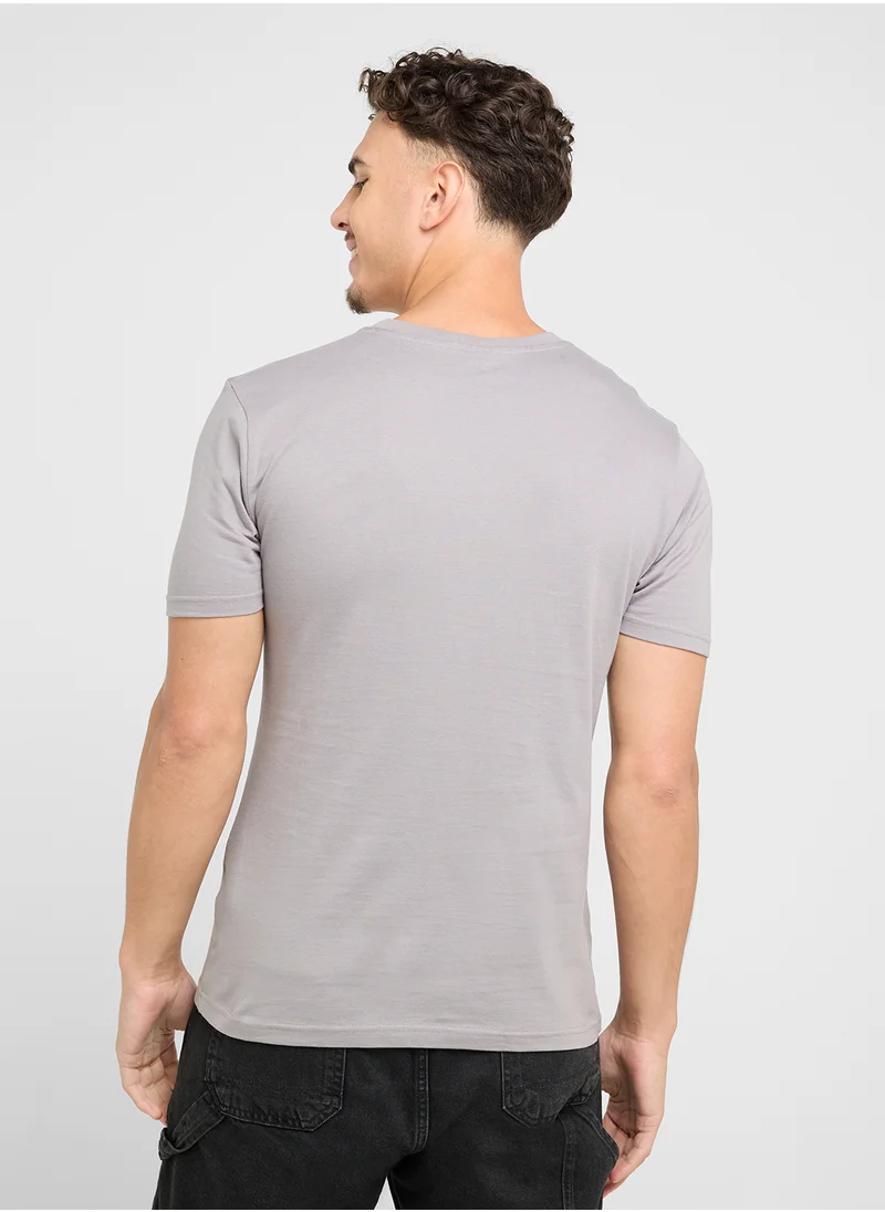 Seventy Five Basics Printed T-Shirt