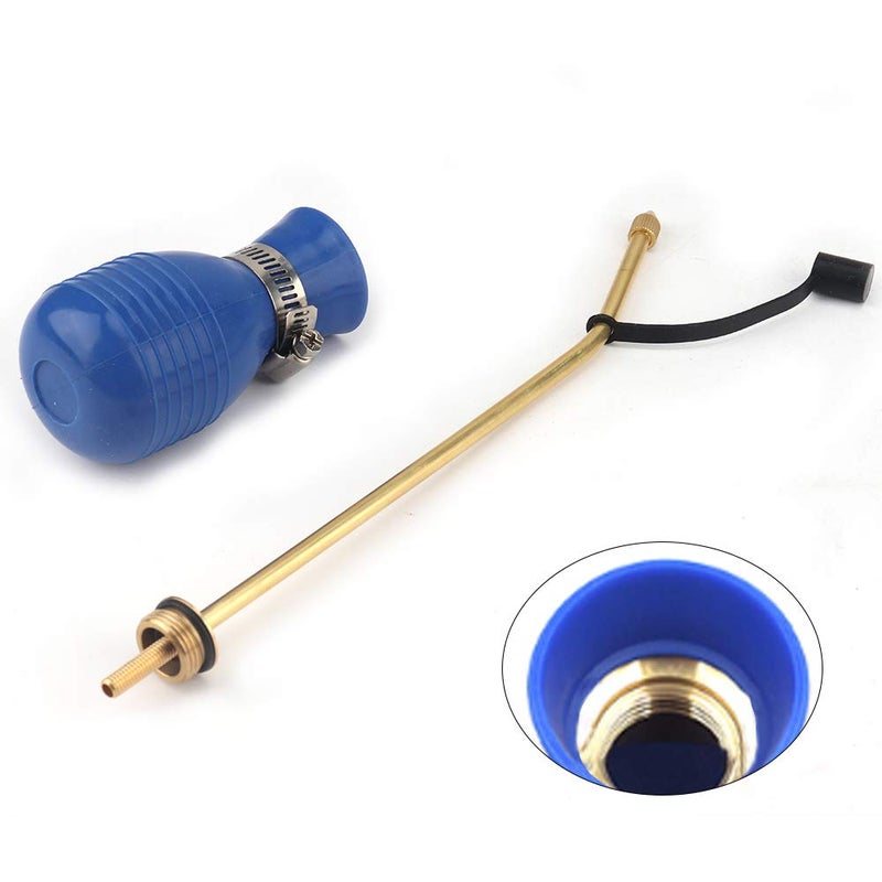 Sbestily Bug Treatment Powder Duster/Large Diatomaceous Earth Bulb Duster/Powder Applicator/Garden Applicator/Bulb with Long Copper Tube for Indoor and Outdoor Insect Treatment Blue - Image 5