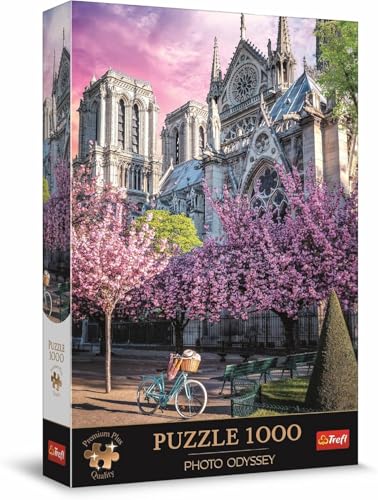 Trefl Premium Plus Quality Puzzle Photo Odyssey NotreDame Cathedral Paris 1000 Pieces Unique Photographic Series Perfect Piece Fit for Adults and Children from 14 Years - Image 1