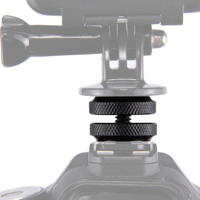 Hot Shoe Screw Adapter 1/4" Mount with Locking Disk – Camera Hot Shoe Adapter Compatible with DSLR Cameras, Flash & GoPro - Image 3