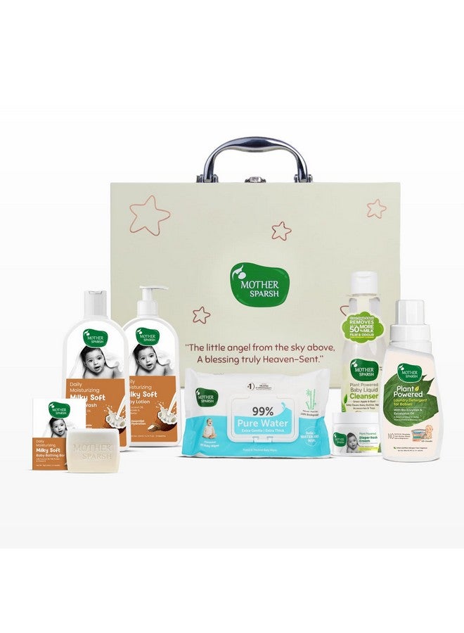 موذر سبارش صندوق هدايا للأطفال من Mother Sparsh مع مستلزمات العناية بالطفل (صندوق البركة) | مجموعة هدايا للأطفال والمواليد الجدد وحفلات استقبال المولود - Image 1