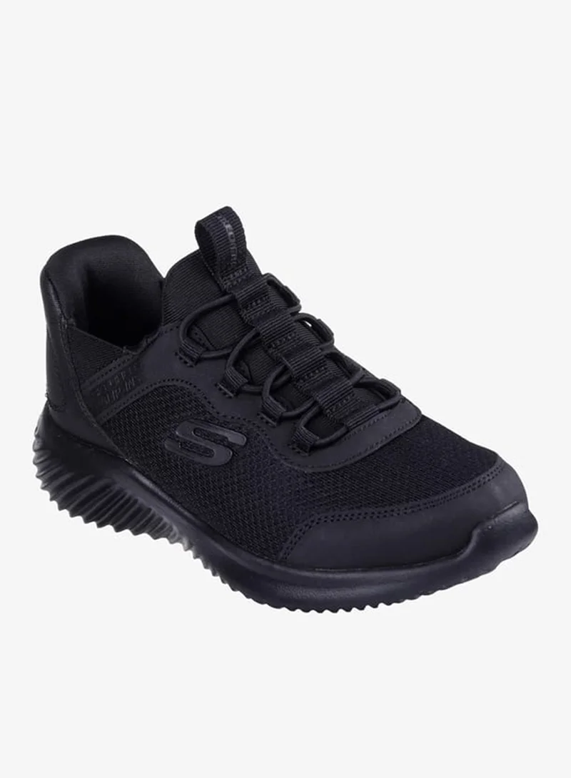 SKECHERS Boys Textured Sneakers With Stretch Lace - Bounder