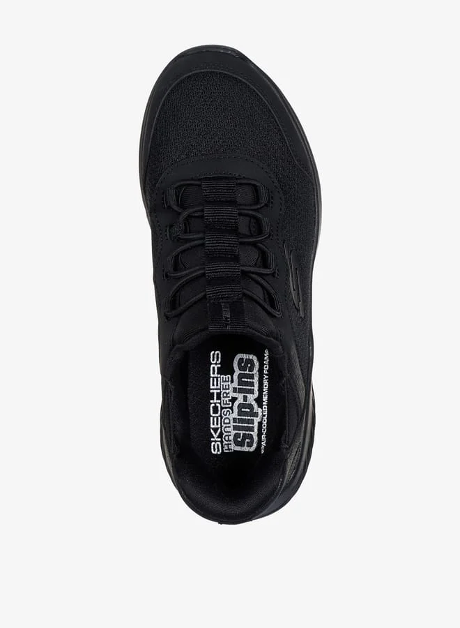 SKECHERS Boys Textured Sneakers With Stretch Lace - Bounder