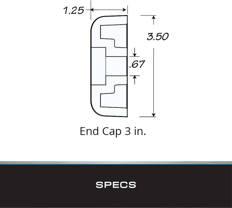 Tie Down Hull Saver Cap End - Amber Yellow - Image 5