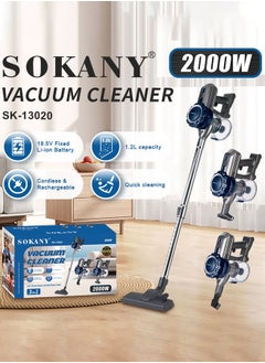 sokany Cordless Vacuum Cleaner, 2 Speed Powerful Suction Stick Vacuum, Lightweight Vacuum for Hardwood Floor Carpet Pet Hair,SK-13020  - Image 2