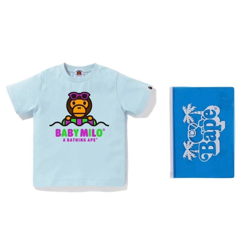 Long-Term Collaboration With Trendy Brand Bape Children'S Clothing Printed Round-Neck Short-Sleeve T-Shirt - Image 3