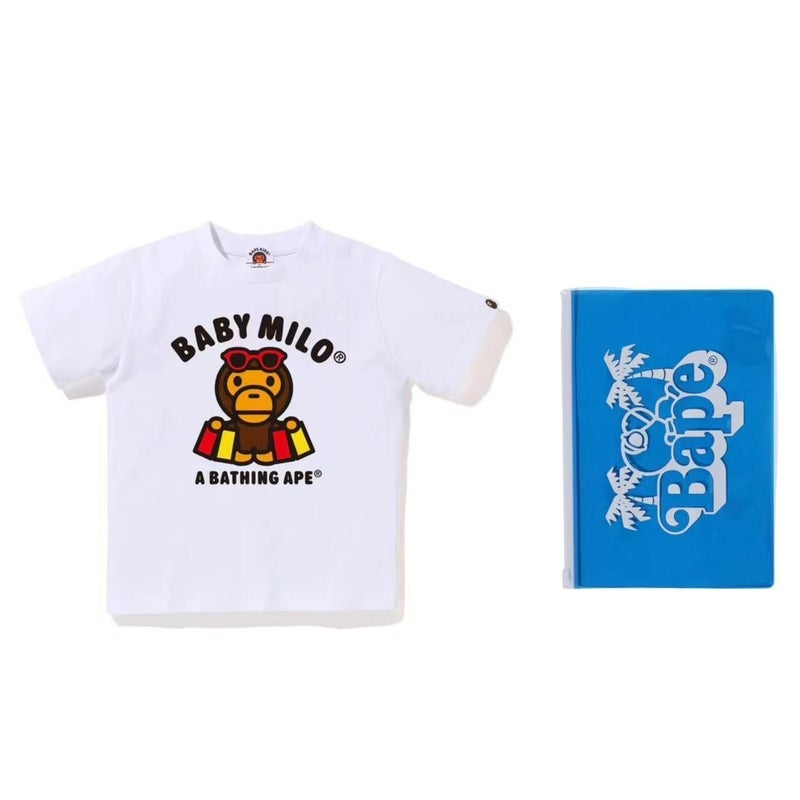 Long-Term Collaboration With Trendy Brand Bape Children'S Clothing Printed Round-Neck Short-Sleeve T-Shirt - Image 5
