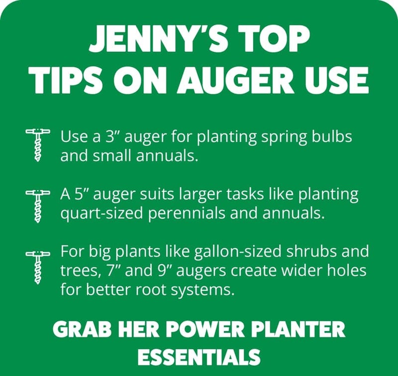 Power Planter 307PNK 3 x 7 in. Bulb Planting Auger & Bedding Plant Tool Pink - Image 5