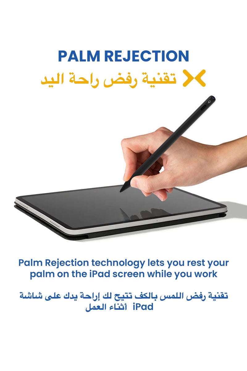 TinyMoose Pencil Pro Ultra Stylus iPad Pen with SmartSwitch Technology – Compatible with iPad, iPhone, Samsung, Android Smartphones & Tablets – Switch Between Devices Instantly - Midnight Black - Image 5