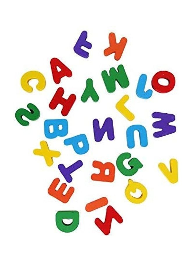 English ABC Alphabet Wooden Board Jigsaw Puzzle Letters Game Educational Toy - Image 3