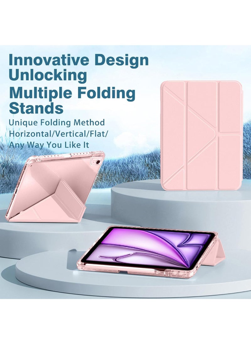 Rock Pow Case for iPad (A16) 11th 11 inch 2025 Gen iPad 11 Case/Case For iPad 10th Gen Case 2022 iPad 10 Case Slim Stand Soft Clear Transparent Shell Back with Pencil Holder Smart Cover for 11" iPad 11th 2025/10.9"iPad 10th Gen 2022 - Image 3