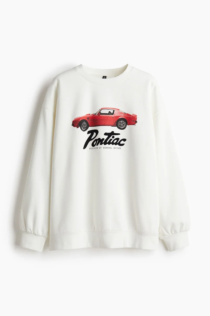 H&M Oversized Printed Sweatshirt
