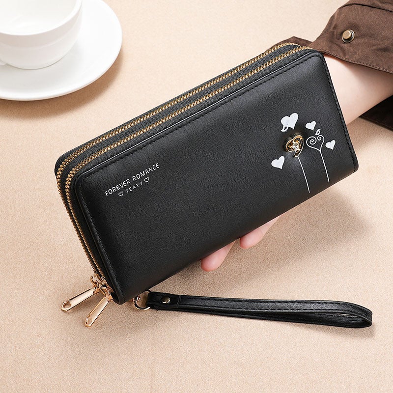 Multifunctional Solid Color PU Leather Wallet, RFID Blocking Design Portable Daily Storage Purse for Cards Cash Coin Business Use - Image 3